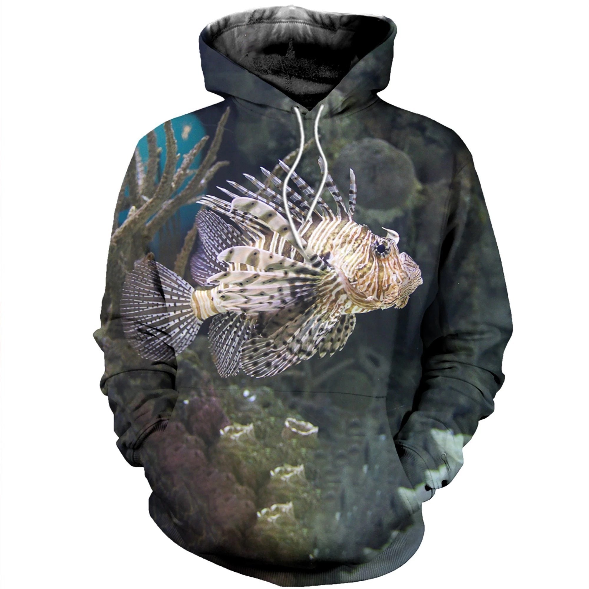 White Lion Fish 3D All Over Print | For Men & Women | Adult | Ht2631