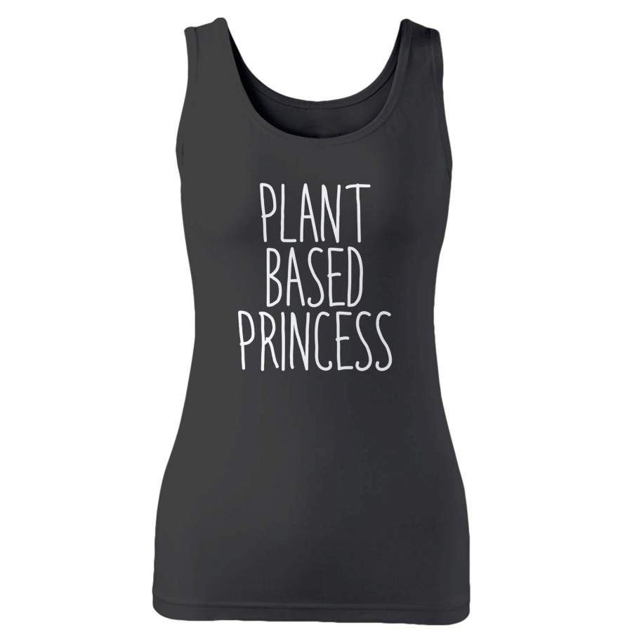 Plant Based Princess Funny Vegan Vegetarian Plant Eater Animal Right Woman’s Tank Top