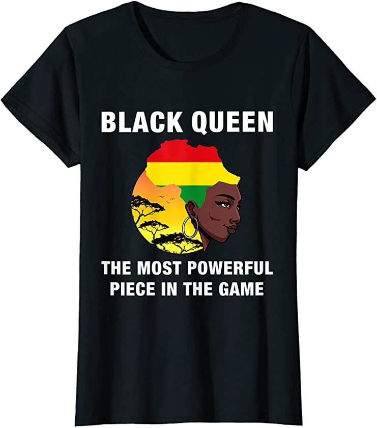 Womens African Black Queen Black History Month Africa Juneteenth T-Shirt