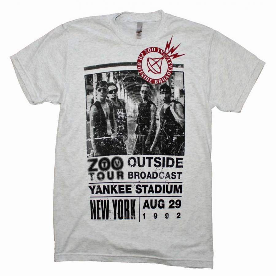 U2 Outside Zoo Tour Slim Fit Mens T Shirt