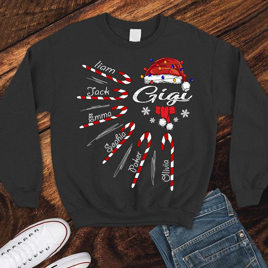 Personalized Sweatshirts Gigi – Candy Christmas Gift Unisex T-shirt Hoodie Plus Size S-5xl