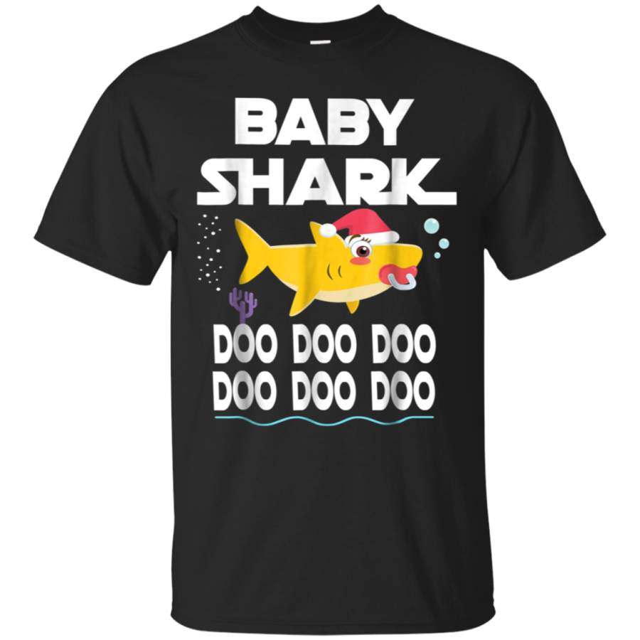 AGR Baby Shark Doo Doo Doo With Santa Hat T-shirt Christmas Gift