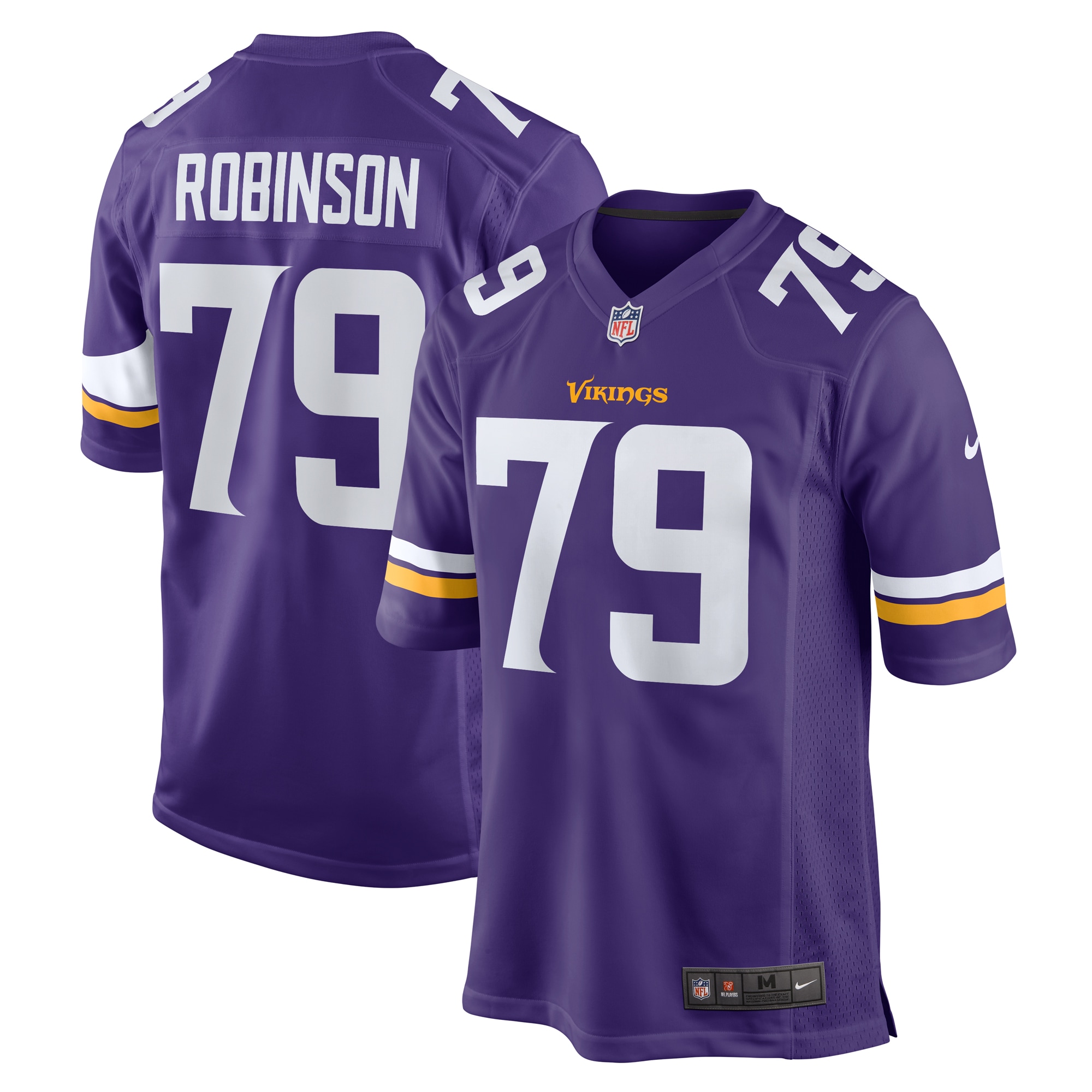 Tyrese Robinson Minnesota Vikings Team Game Jersey – Purple