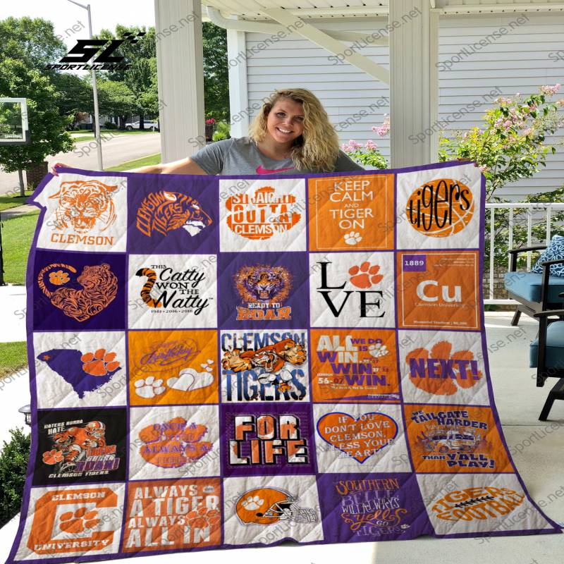 Clemson Tigers quilt blanket