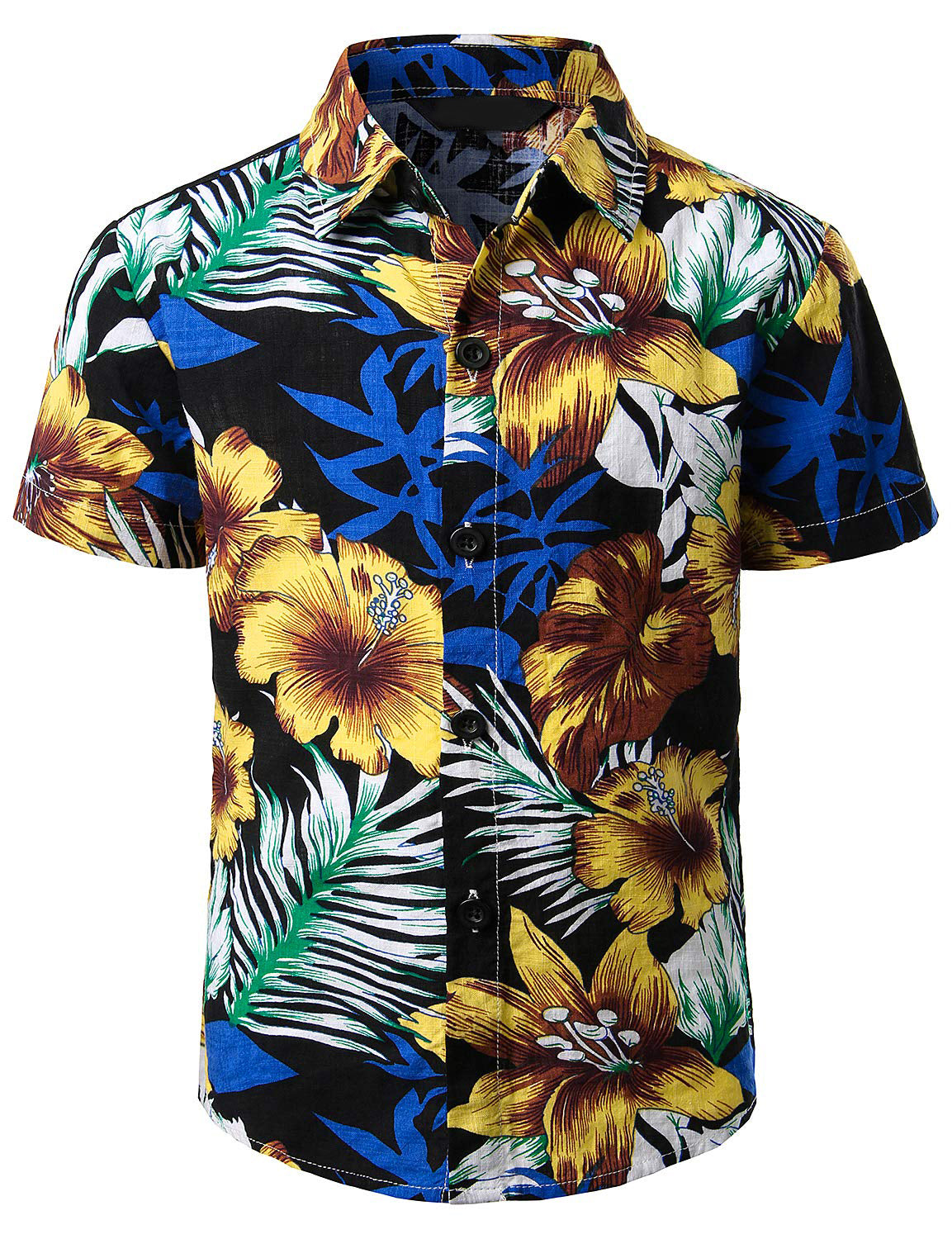 Floral Beach Casual Vacation Aloha Short Sleeve Hawaii Shirt Ha101308