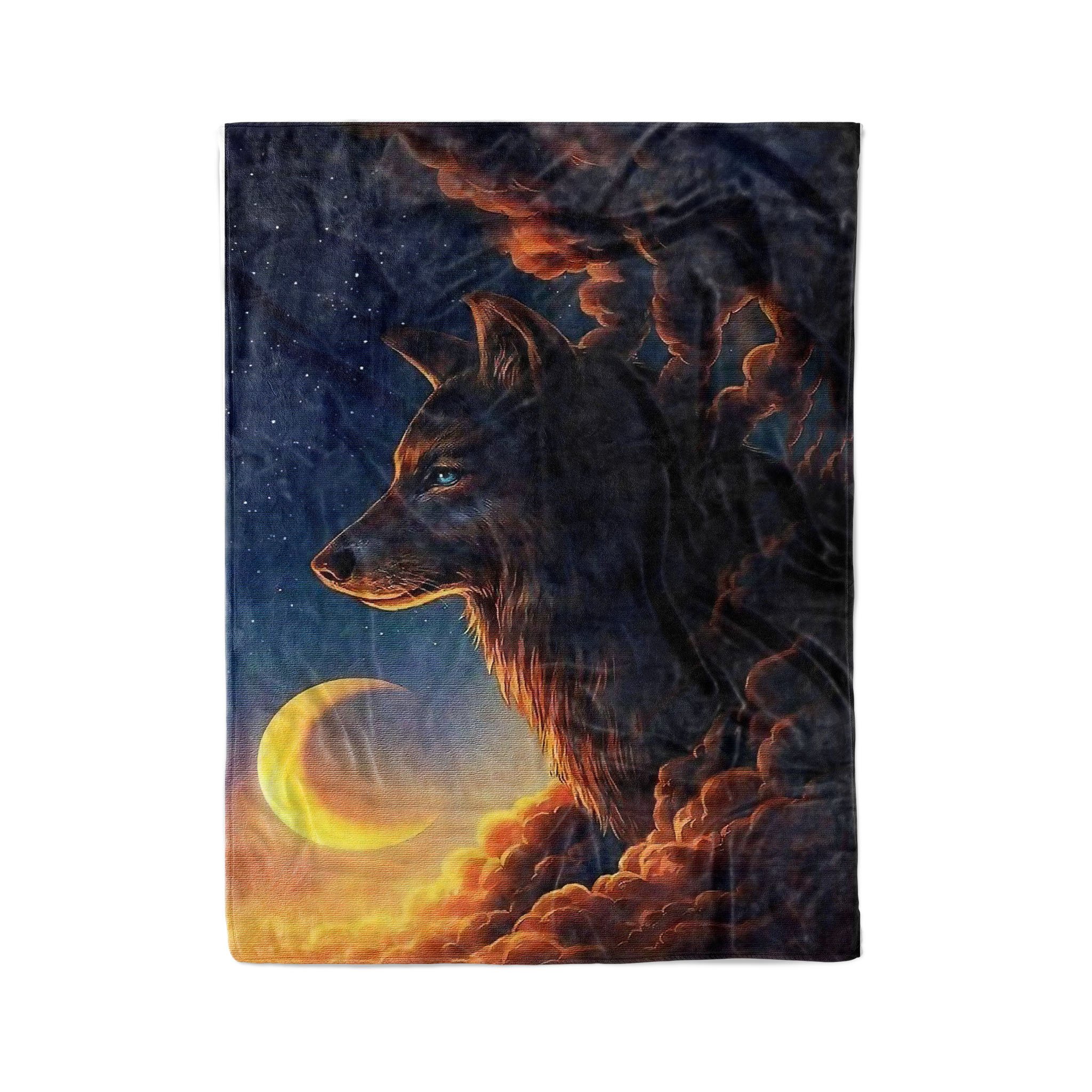 Fleece Wolf Blanket – Taxas Trend Shop