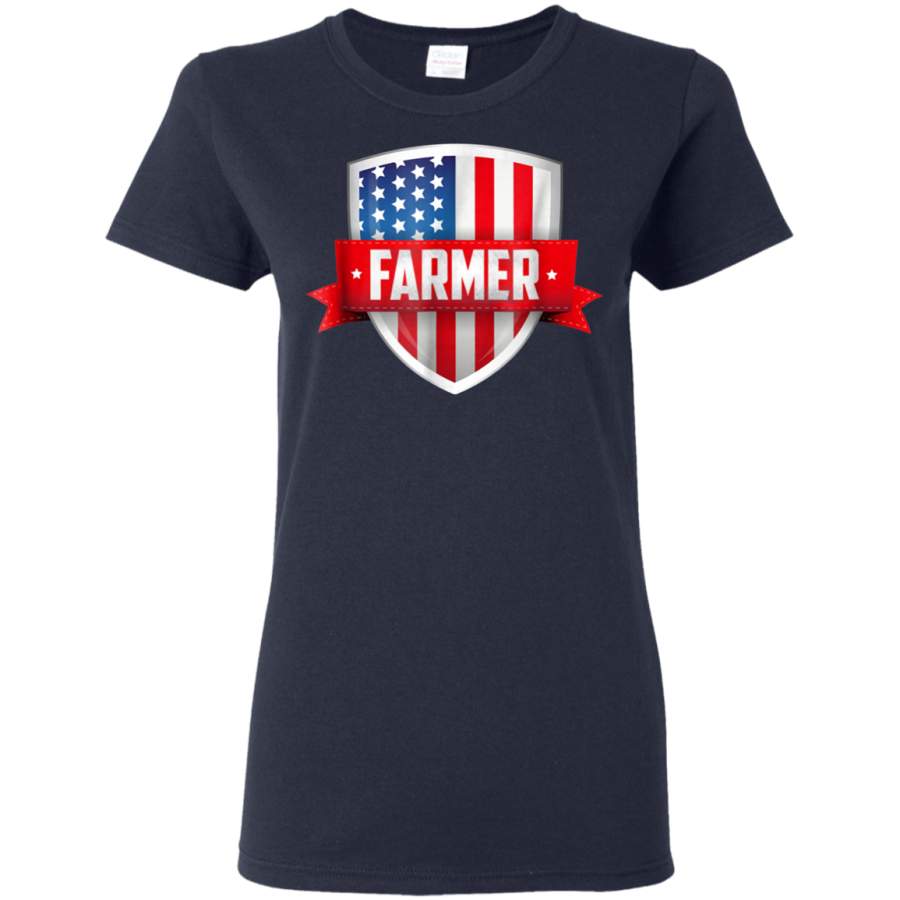 AGR American Farmer T Shirt 4th Of July Shirt For Patriots