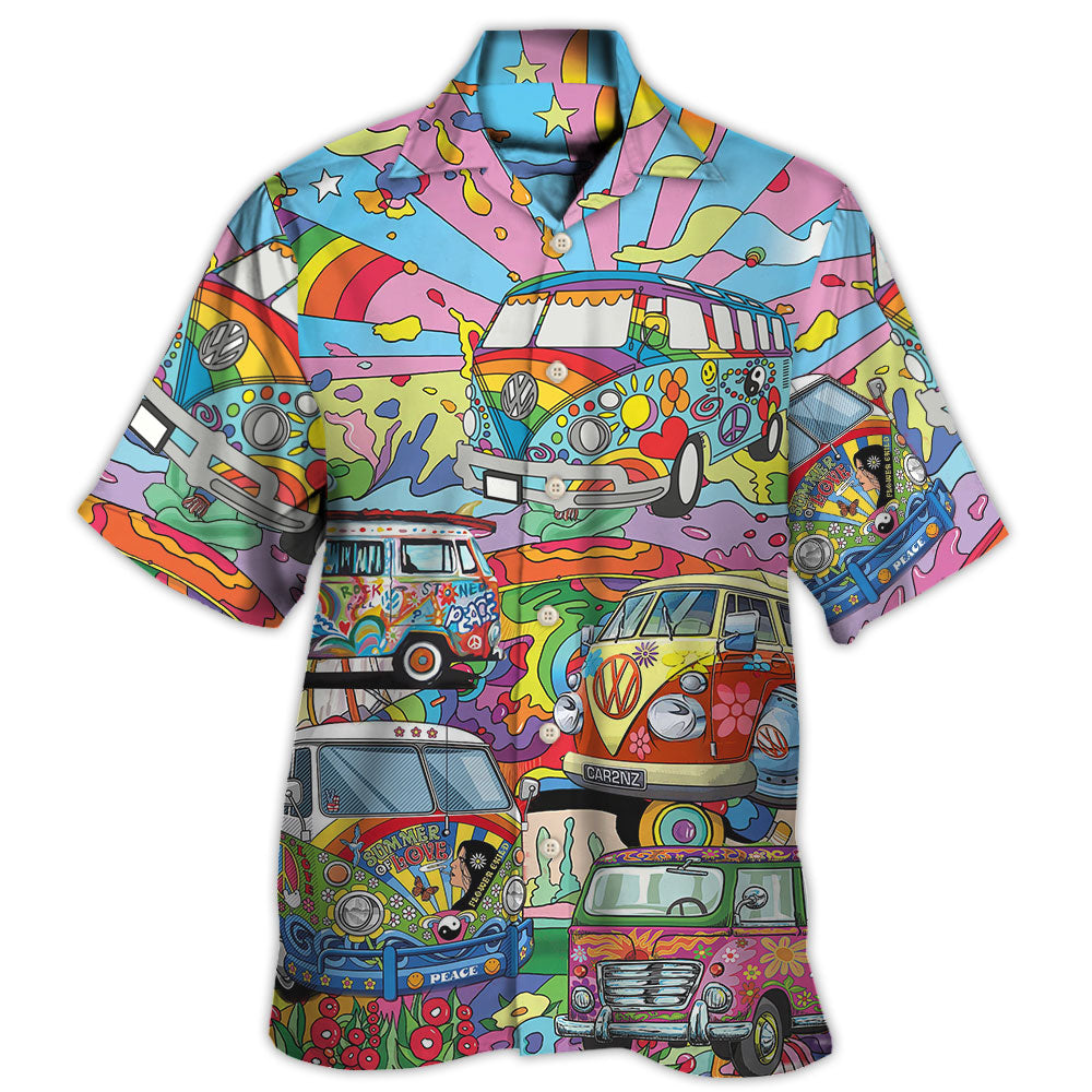 Hippie Van Colorful Art Peace Hawaii Shirt Ha9914