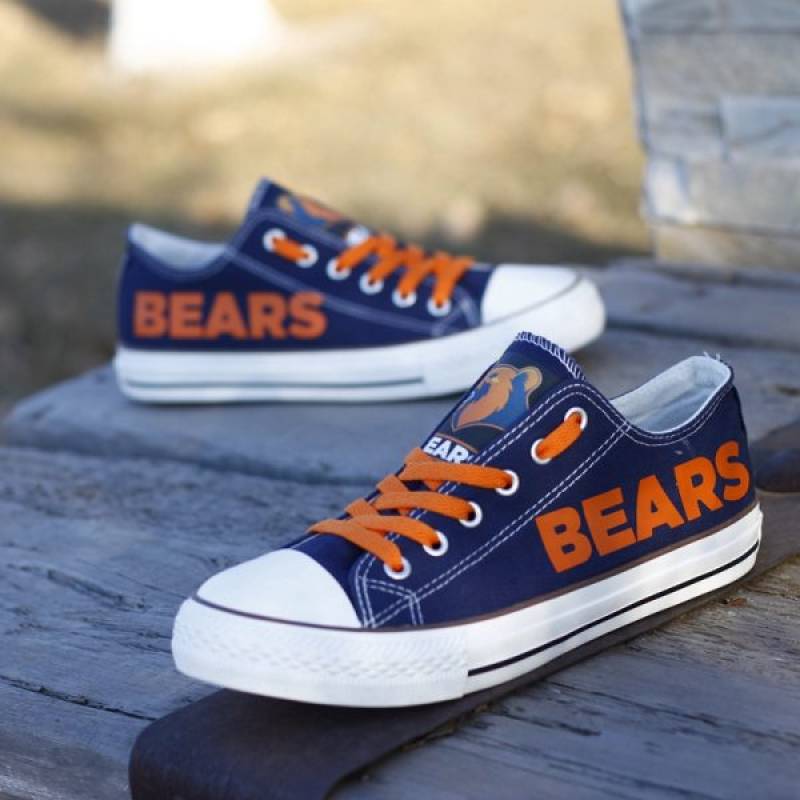 Chicago Bears Canvas Shoes, Bears Sneakers, Tennis Shoes