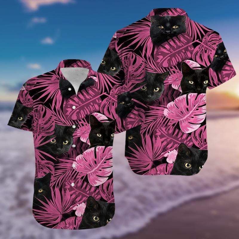 Shop From 1000 Unique Hawaii Aloha Shirts Pink Black Cat Ha83854