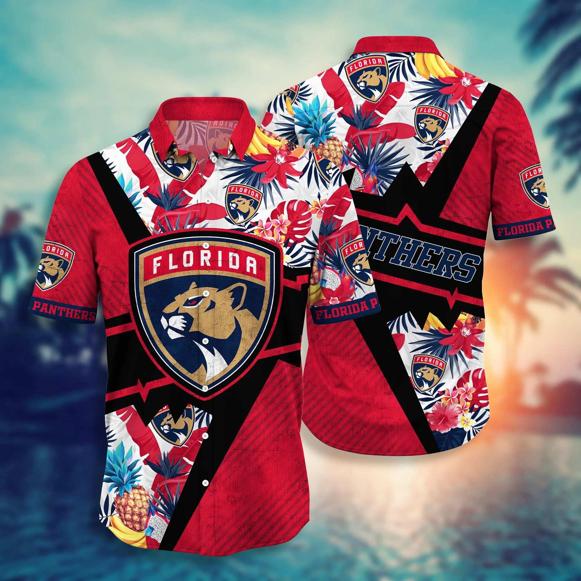 Florida Panthers Nhl Hawaiian Shirt Solstice Aloha Shirt