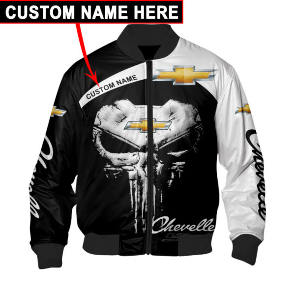 Custom Name Bomber Jacket Chevrolet, Chevrolet 3D Spring Autumn, Mens Casual Jacket Qf74