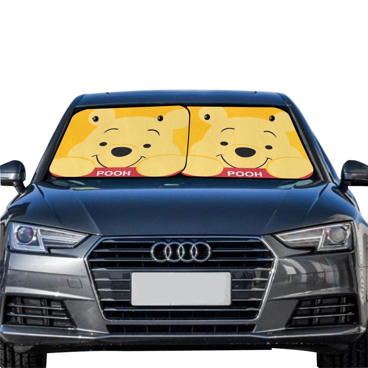 Pooh 3D Car Sun Shade 28”x28”x2pcs