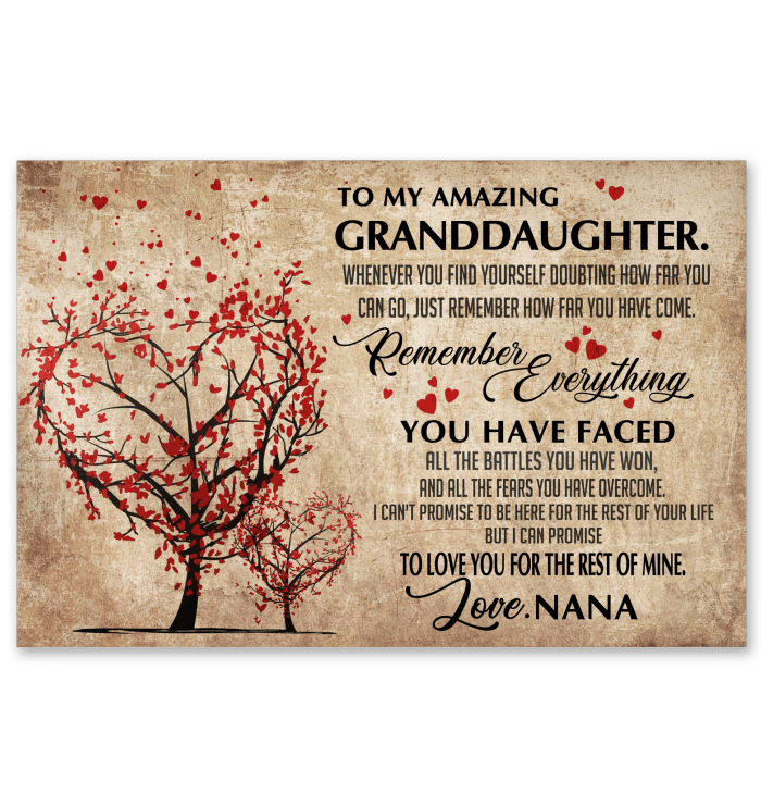 Nana I Promise To Love You For The Rest Of Mine Famth Canvas And Poster