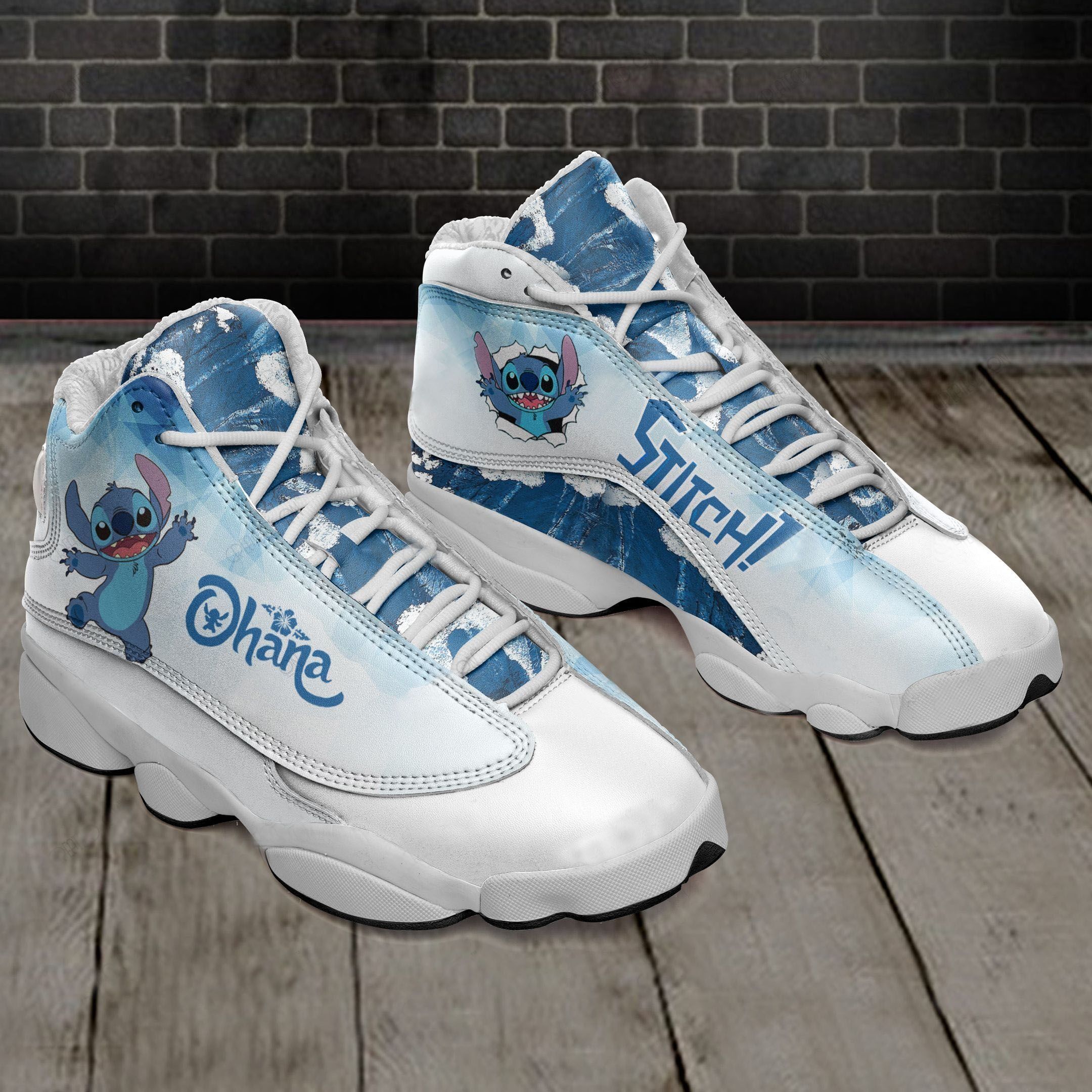 Stitch Ohana Air Jordan 13 Shoes Sport Sneakers