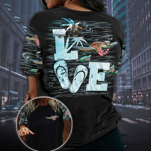 Turtle Flag 3D All Over Printed Shirts For Turtle Lovers, Gift For Men And Women Turtle Lover 3D Shirts