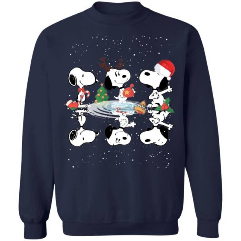 Christmas Peanuts Snoopy Water Reflection Shirt - EmprintsTOP