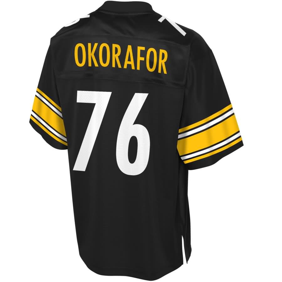 Chukwuma Okorafor Pittsburgh Steelers NFL Pro Line Player Jersey – Black