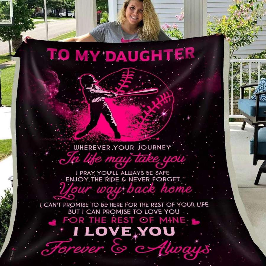 My Daughter Wherever Your Journey In Life May Take You Blanket I Love You