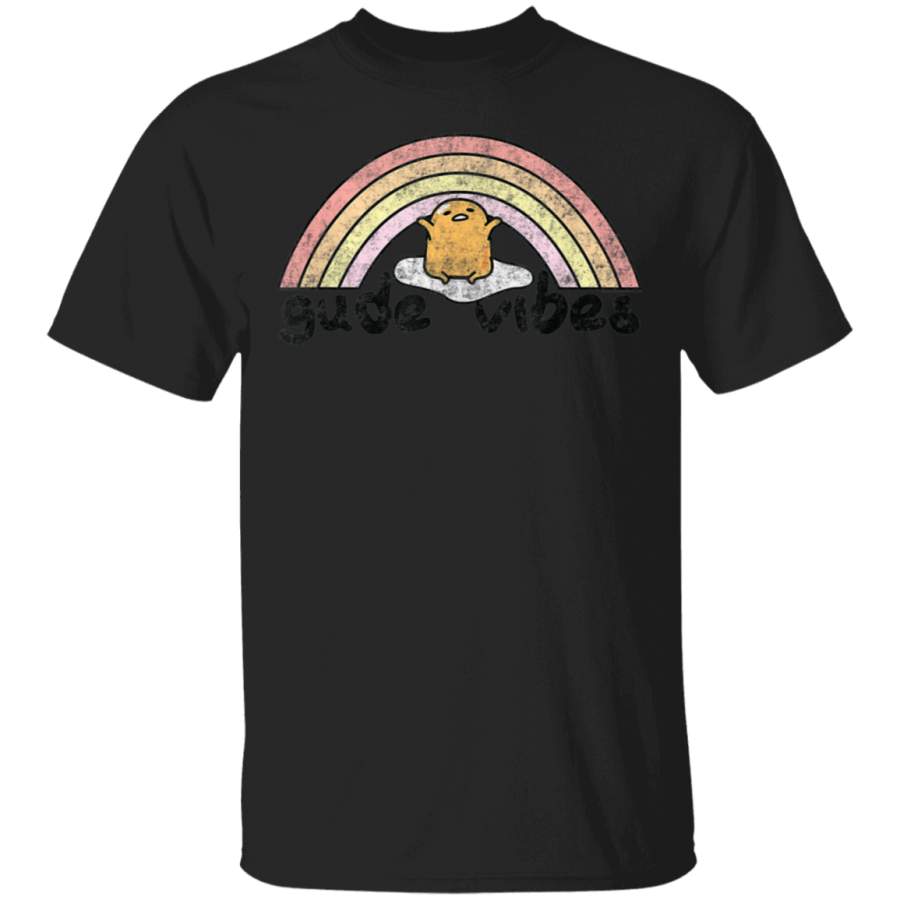 Gudetama Gude Vibes Good Vibes Rainbow T-Shirt