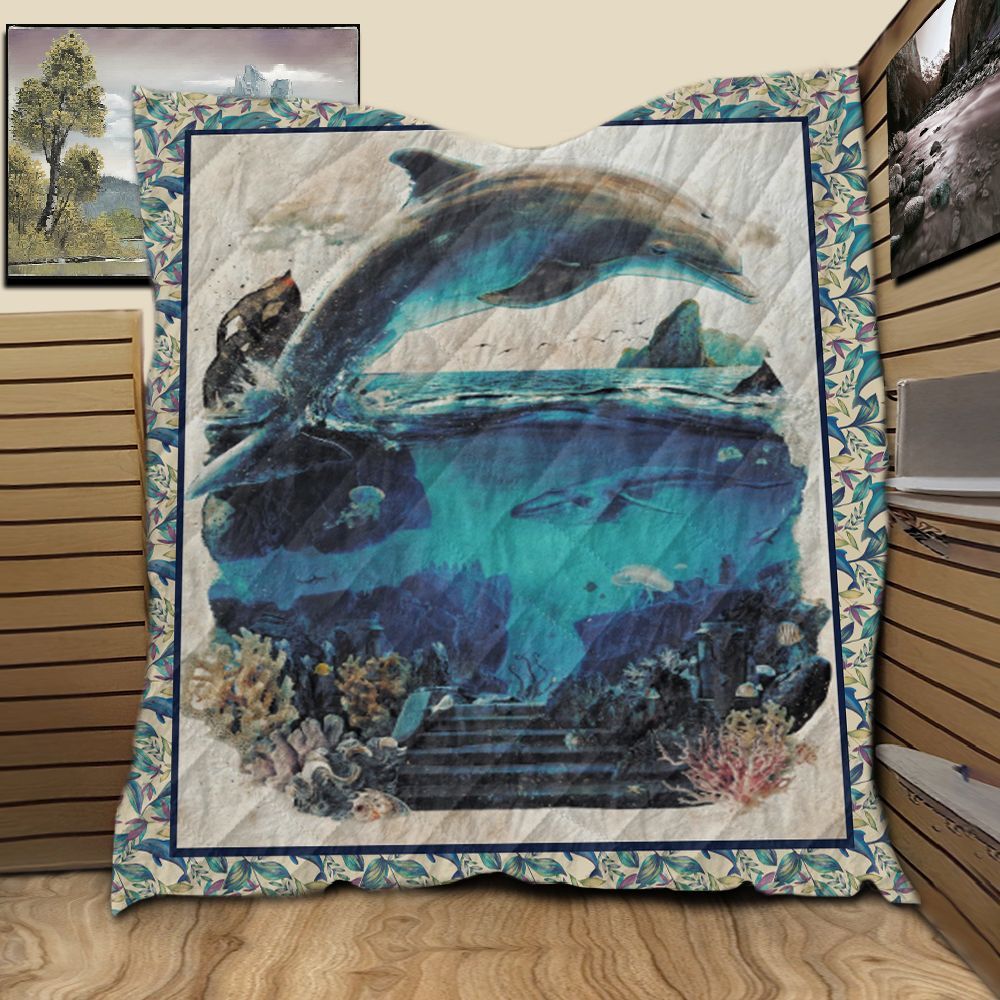 Dolphin Nature Surrealism Jb17 Ntth011298 3D Customized Quilt