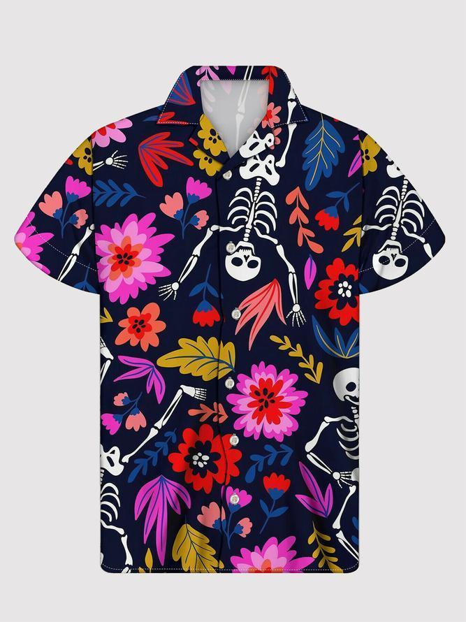 Skull Hawaii Shirt Unisex Full Size Adult Colorful Ha24495