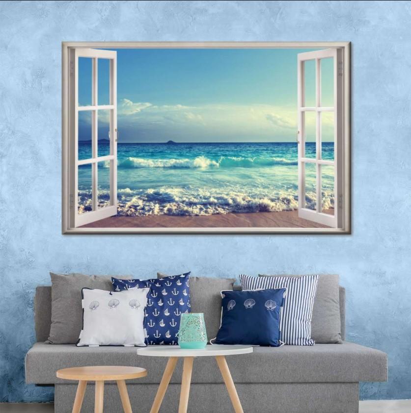 Love The Ocean Breeze Multi Panel Wall Art Canvas Bedding room – Taxas ...