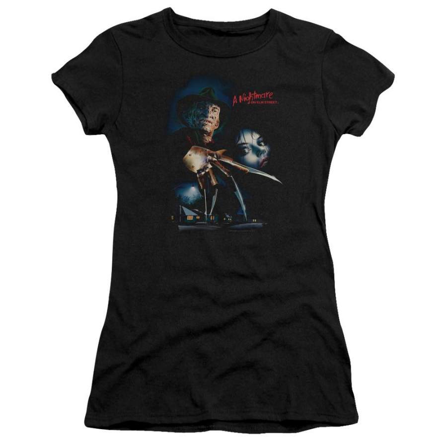 A Nightmare on Elm Street Elm Street Poster Juniors T-Shirt