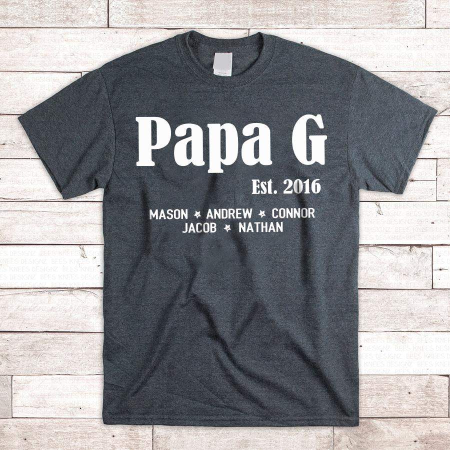 Papa G Est | Personalized T-Shirt