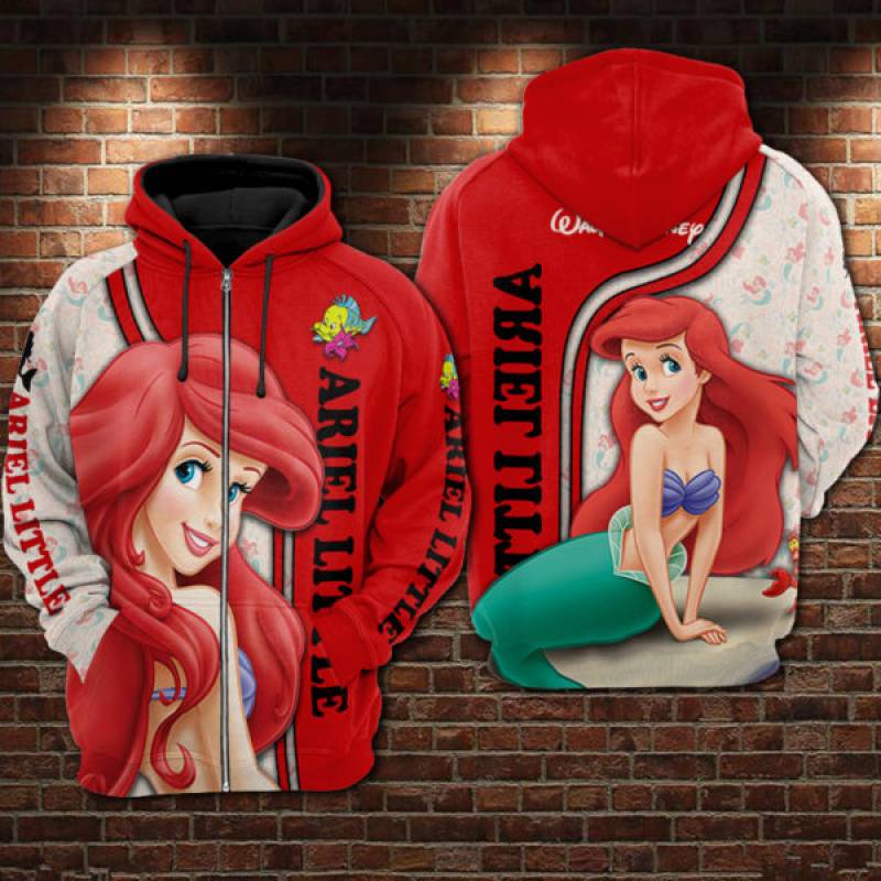 The little mermaid ariel all over printed shirt – maria