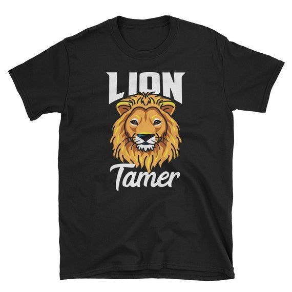 Lion Tamer Cute Animal Cirus Birthday Apparel Short Sleeve Shirt