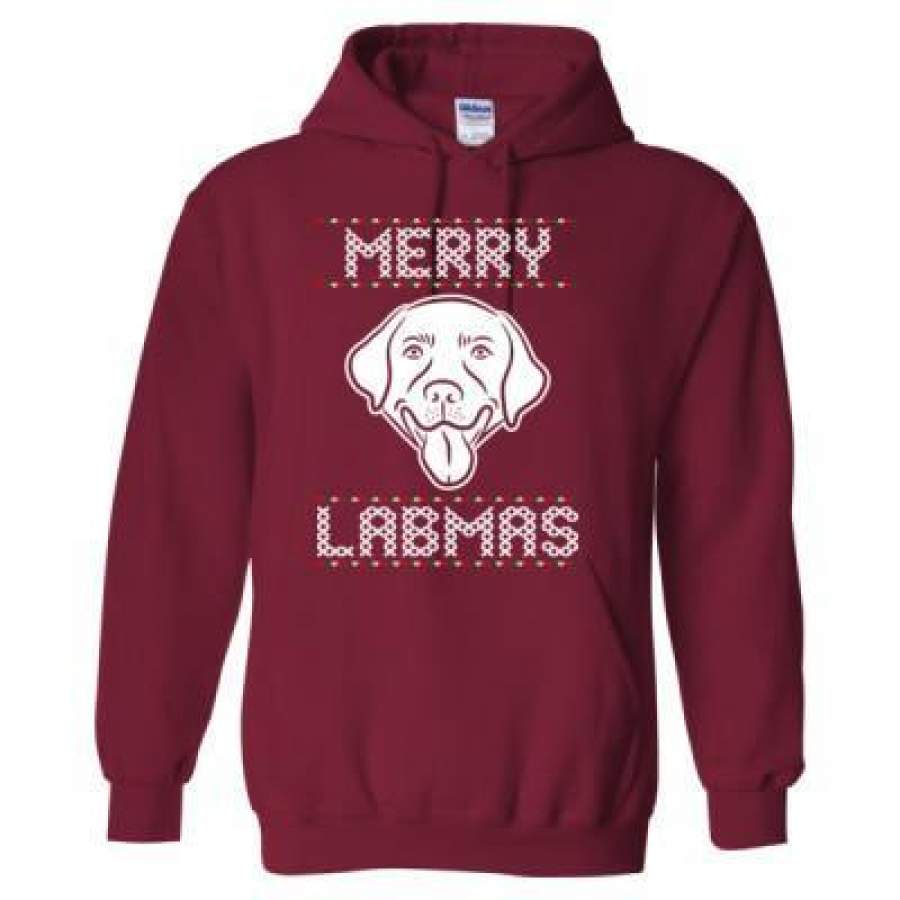 AGR Merry Labmas Ugly Christmas Sweater – Heavy Blend™ Hooded Sweatshirt