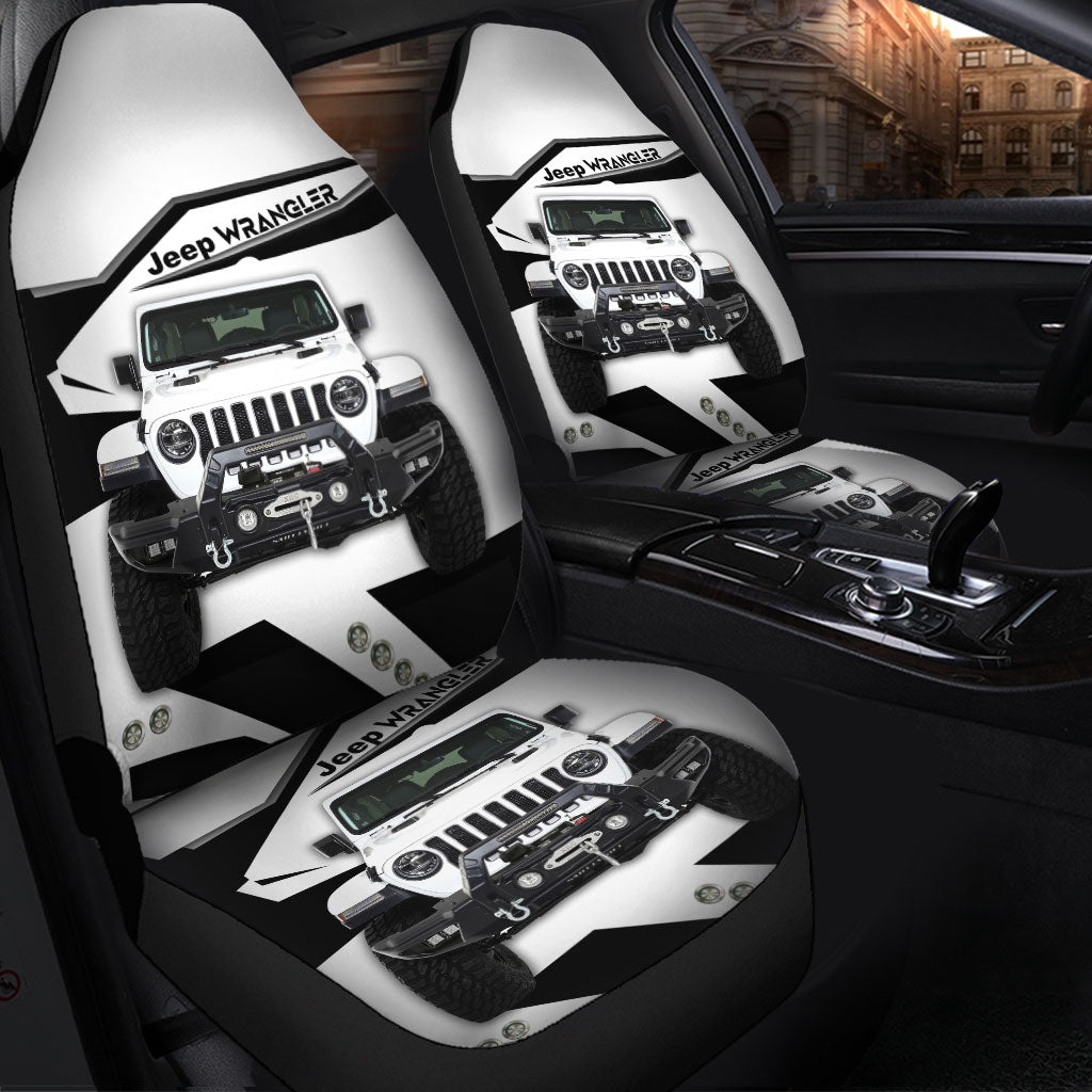 Jeep White Premium Custom Car Seat Covers Decor Protectors