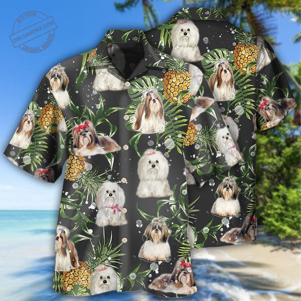 Shih Tzu Pineapple Hawaii Shirt Ha21763