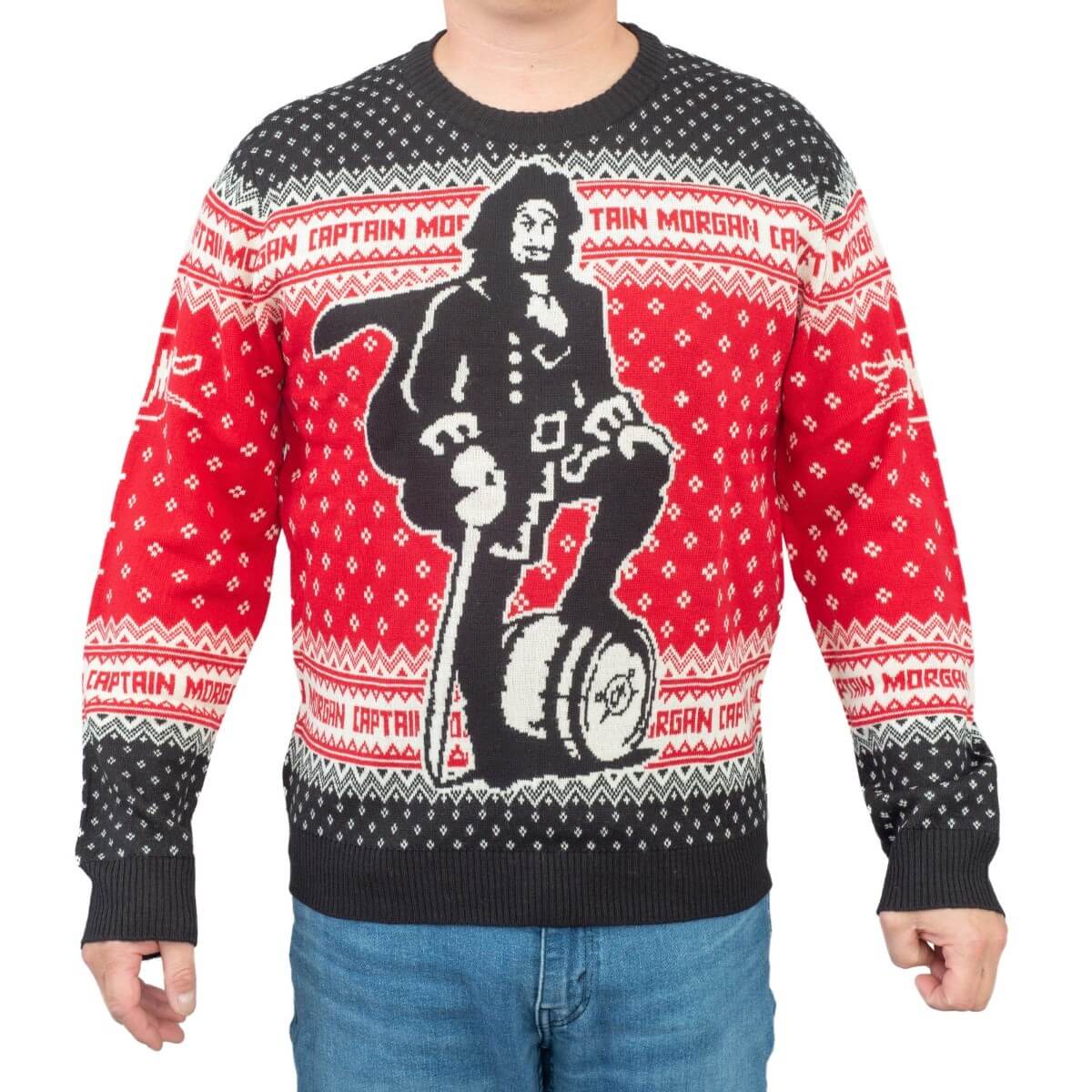 Captain Morgan The Standing Captain Ugly Christmas Sweater