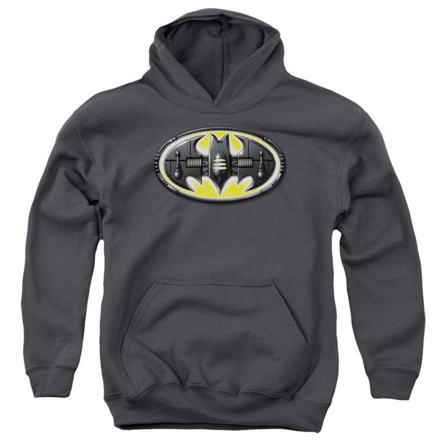 Batman – Bat Mech Logo Youth Pull Over Hoodie