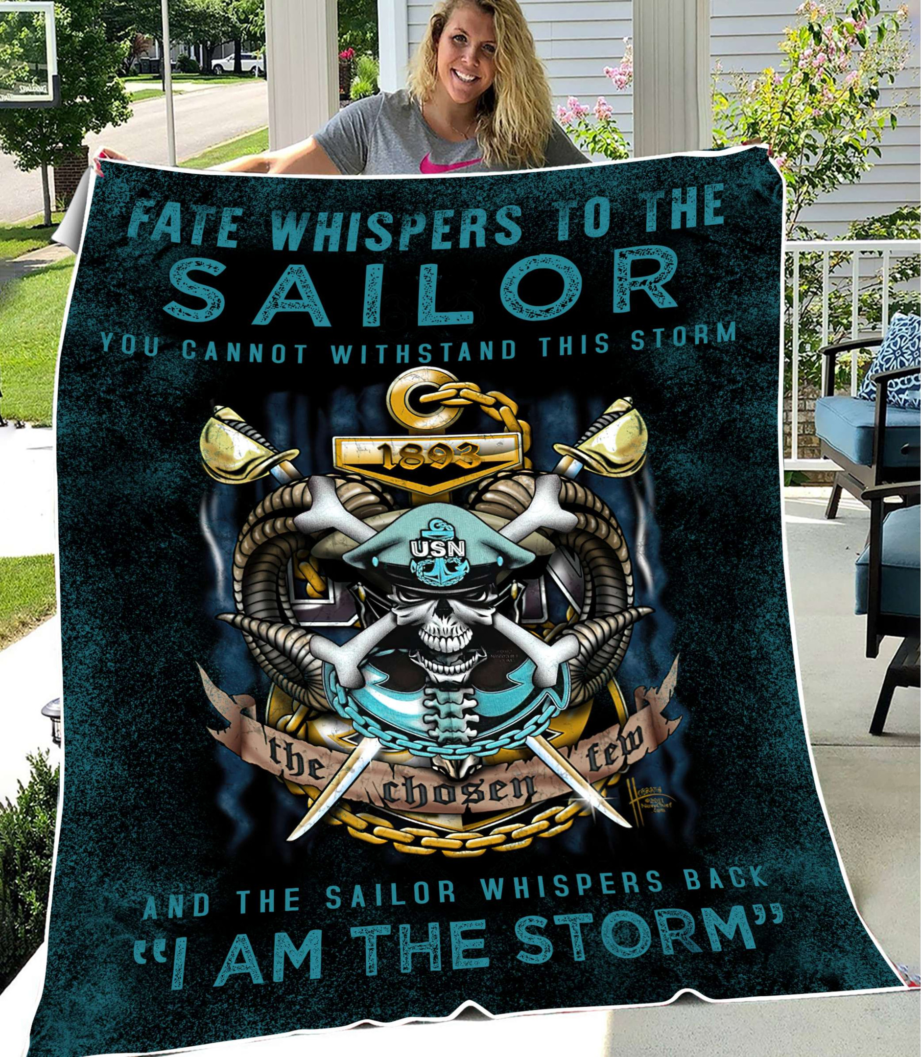 Us Sailor Proud Soft And Warm Blanket