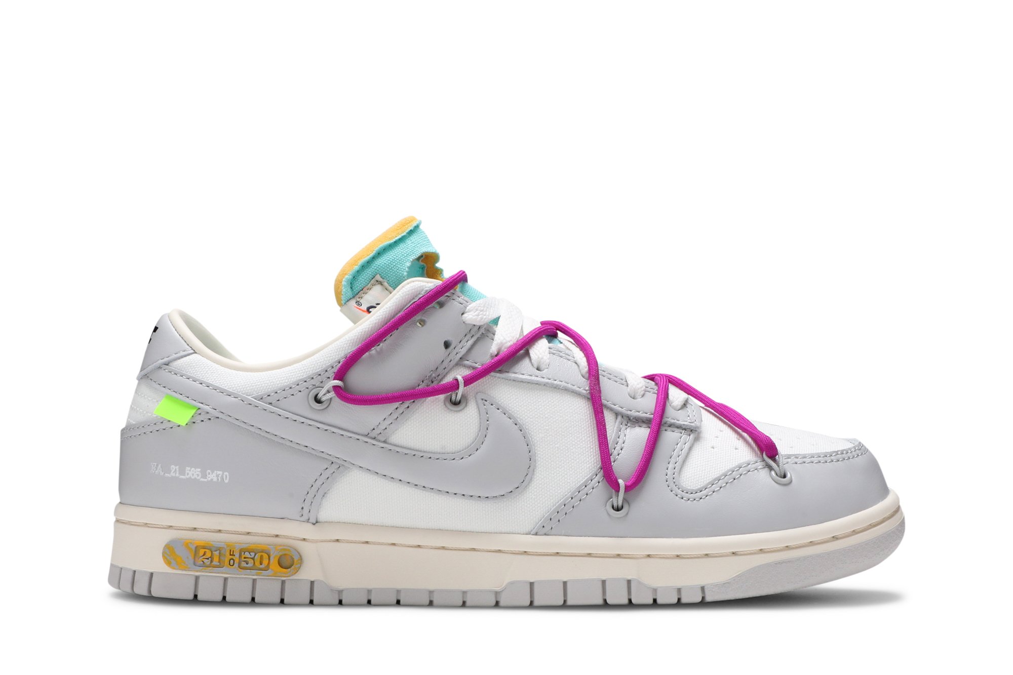 Nike Dunk Low Off-White Lot 21 – Kohlrabis 195240884975