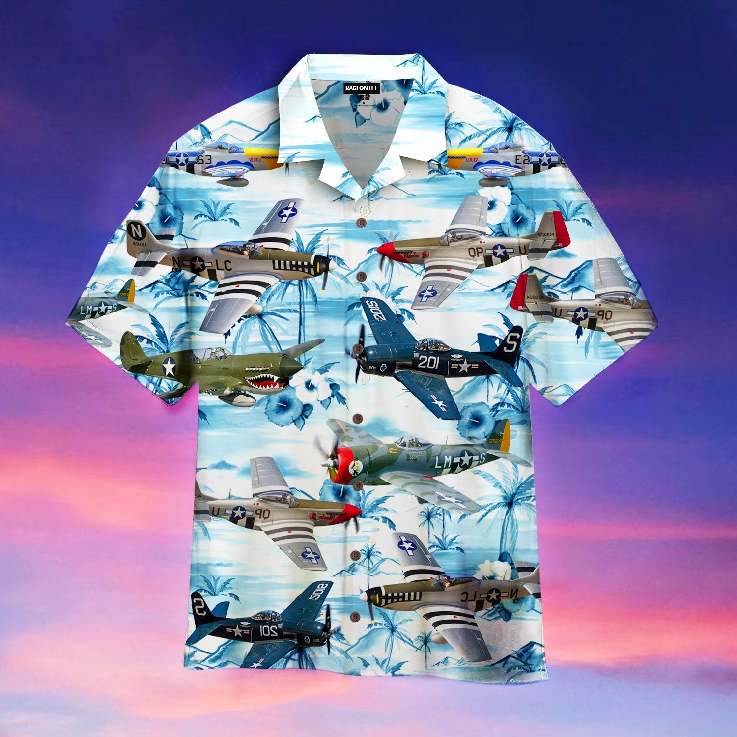 World War 2 American Aircrafts Hawaii Shirt For Men Women Adult Ha49308