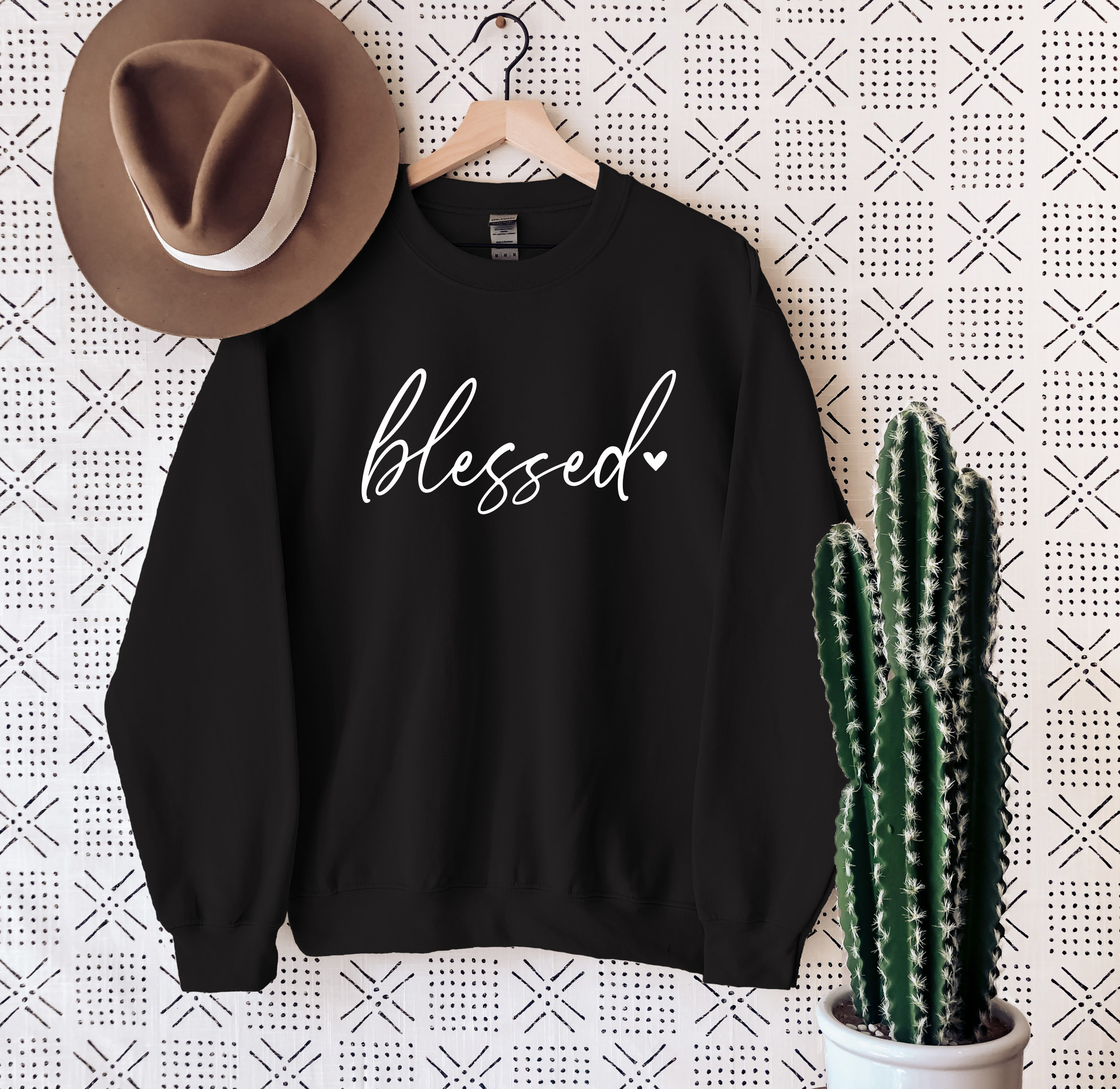 Blessed Sweatshirt,  Women Sweatshirt, Gift for Her, Inspirational Sweatshirt, Fall Sweatshirt, Winter Sweatshirt,  Ink and Quotes