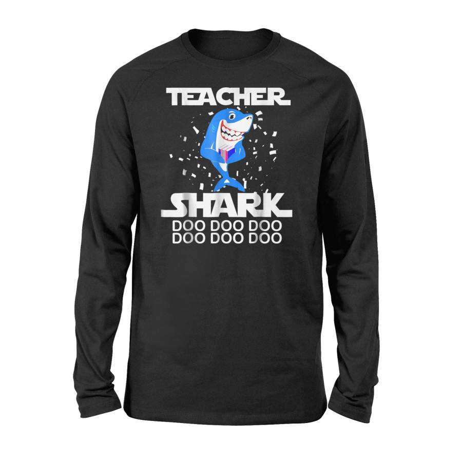 Awesome Teacher Gifts Funny Shark Lover Long Sleeve T-Shirt