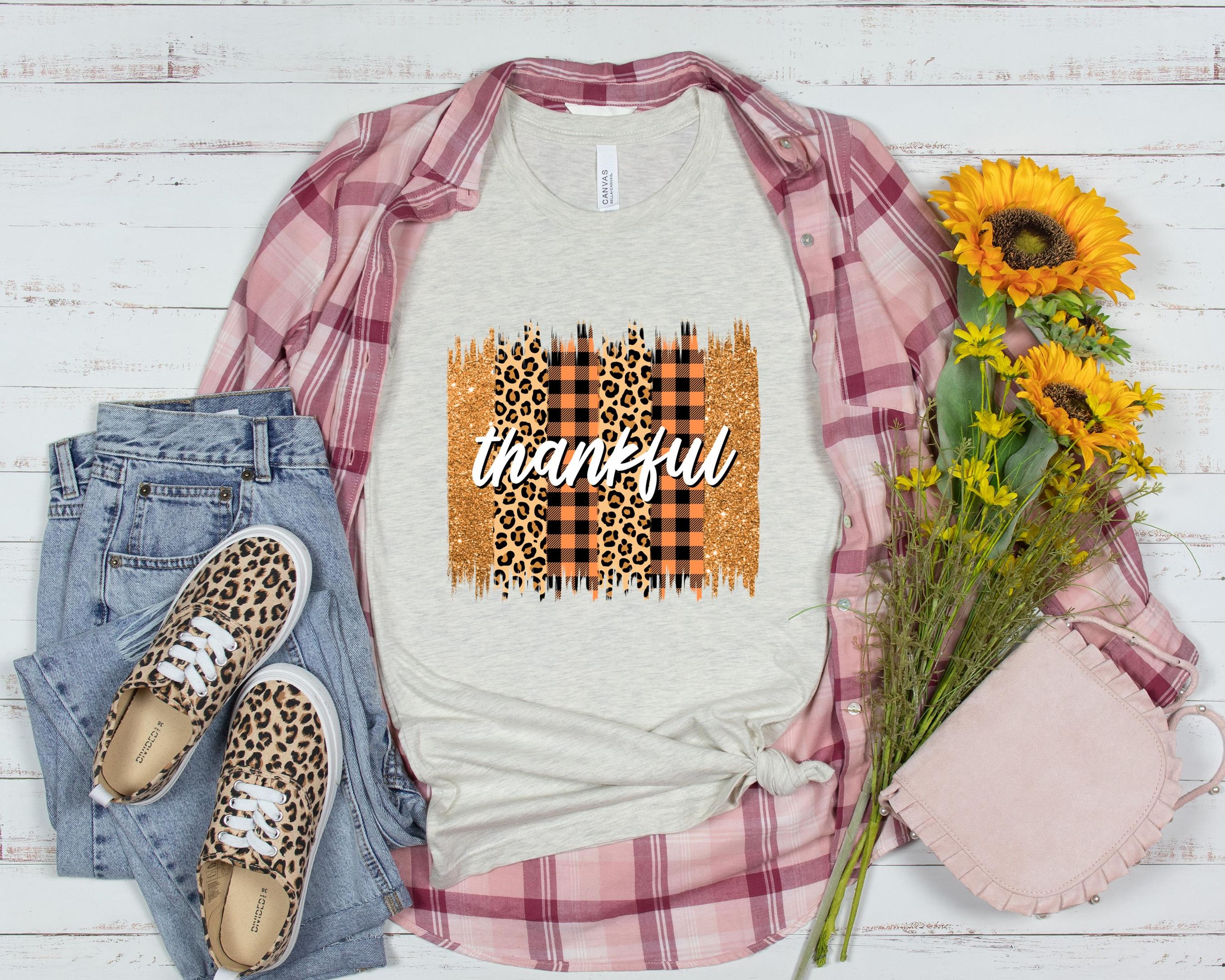 Fall Brushstroke Thankful Shirt, Fall Season Shirt, Autumn Shirt, Happy Mid Shirt, For Autumn Shirt, Pumpkin Season Shirt
