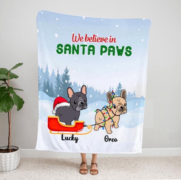 Personalized Dog Lover Blanket – Christmas Gift Ideas For Friends – Up To 4 Dogs