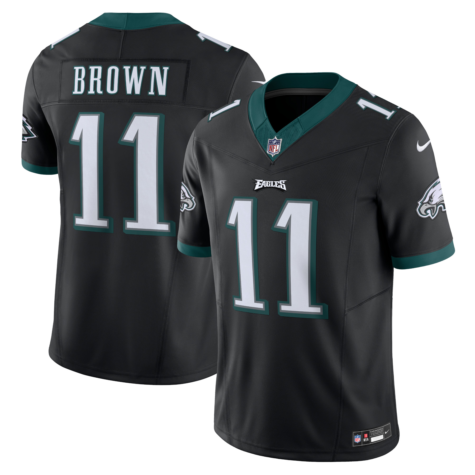 A.J. Brown Philadelphia Eagles Vapor F.U.S.E. Limited Jersey – Black