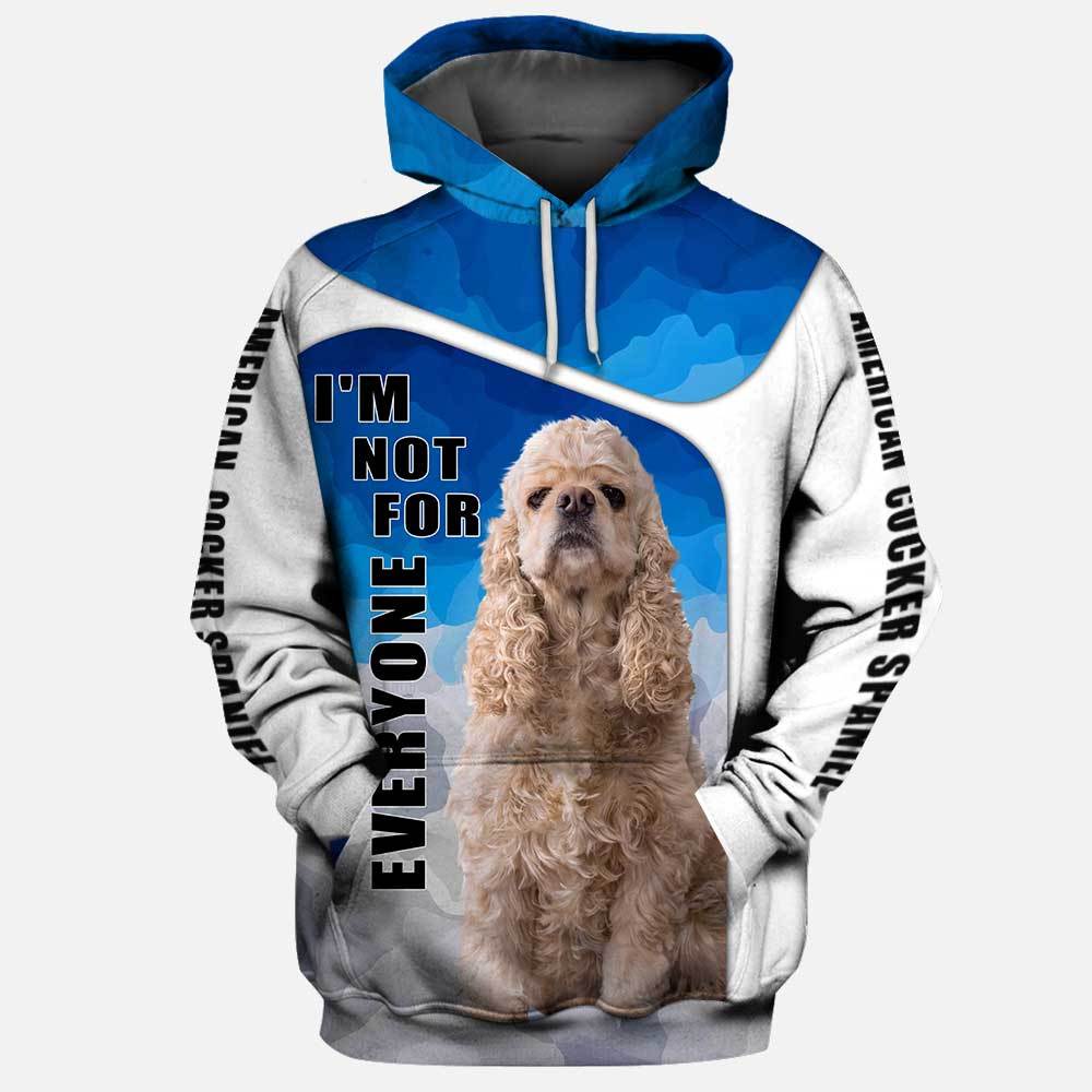 American Cocker Spaniel Not For Everyone 3D Full Printing