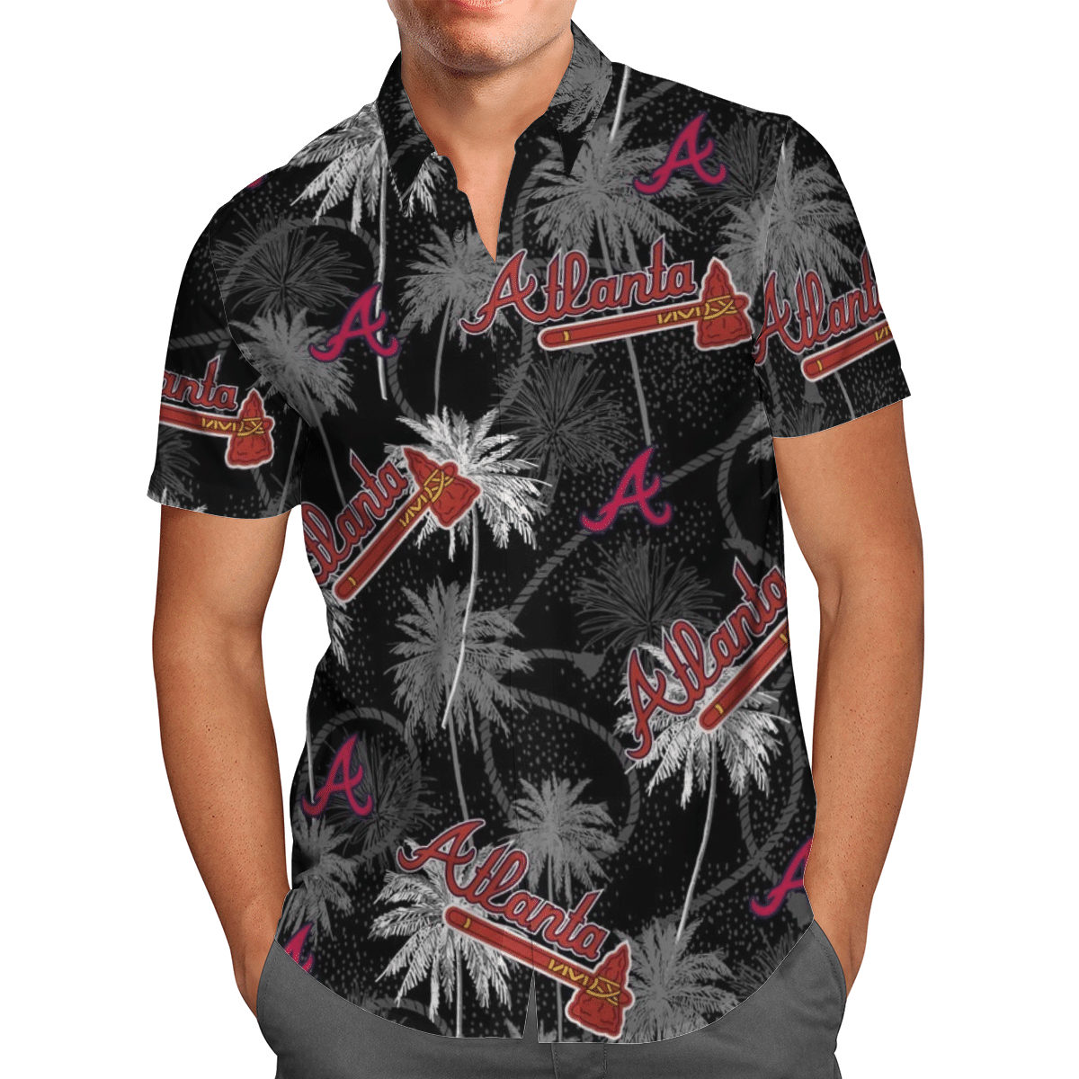 R-atlanta braves baseball Hawaiian Shirt