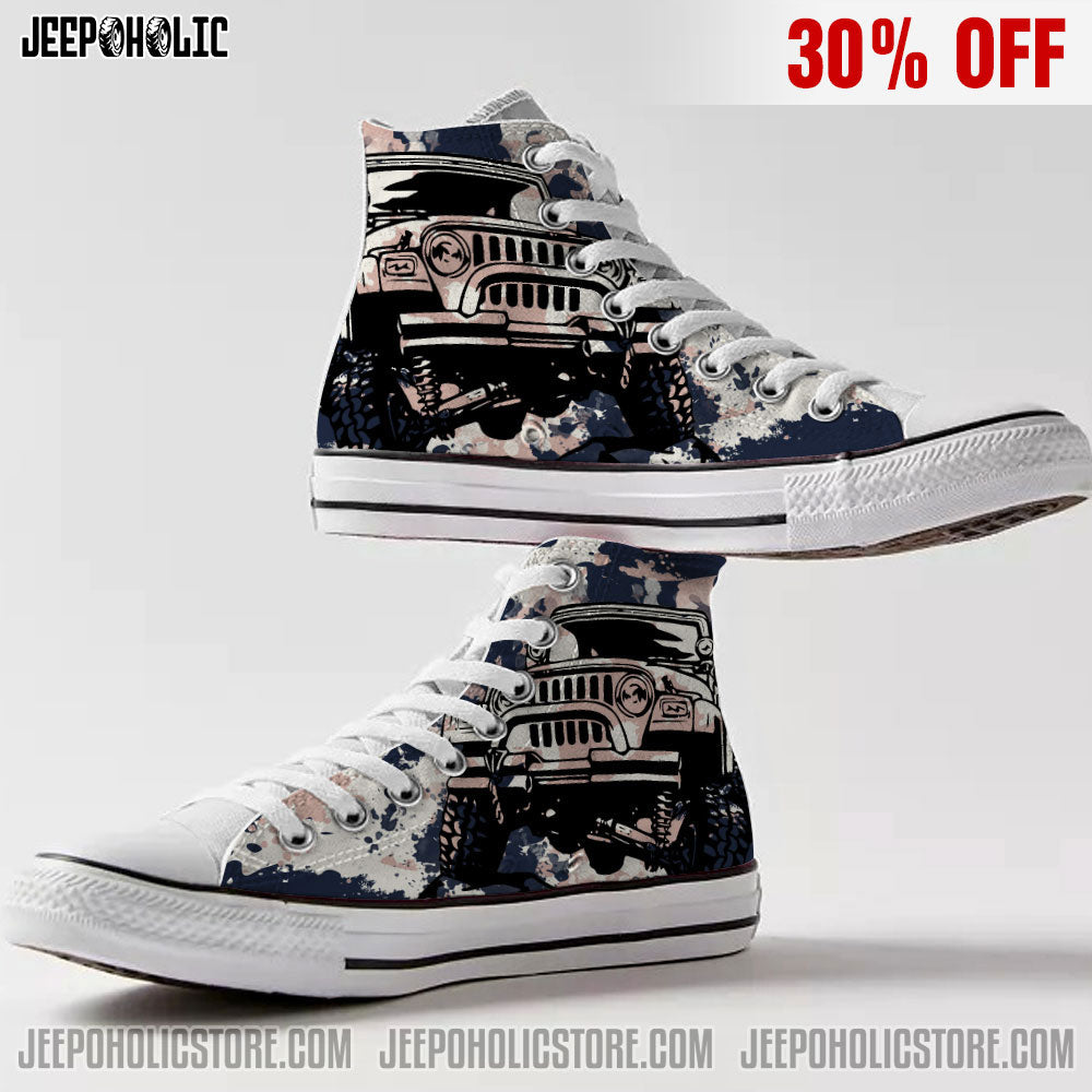 Jp Life Camo High Top Canvas Shoes – Tlty0501224Ki