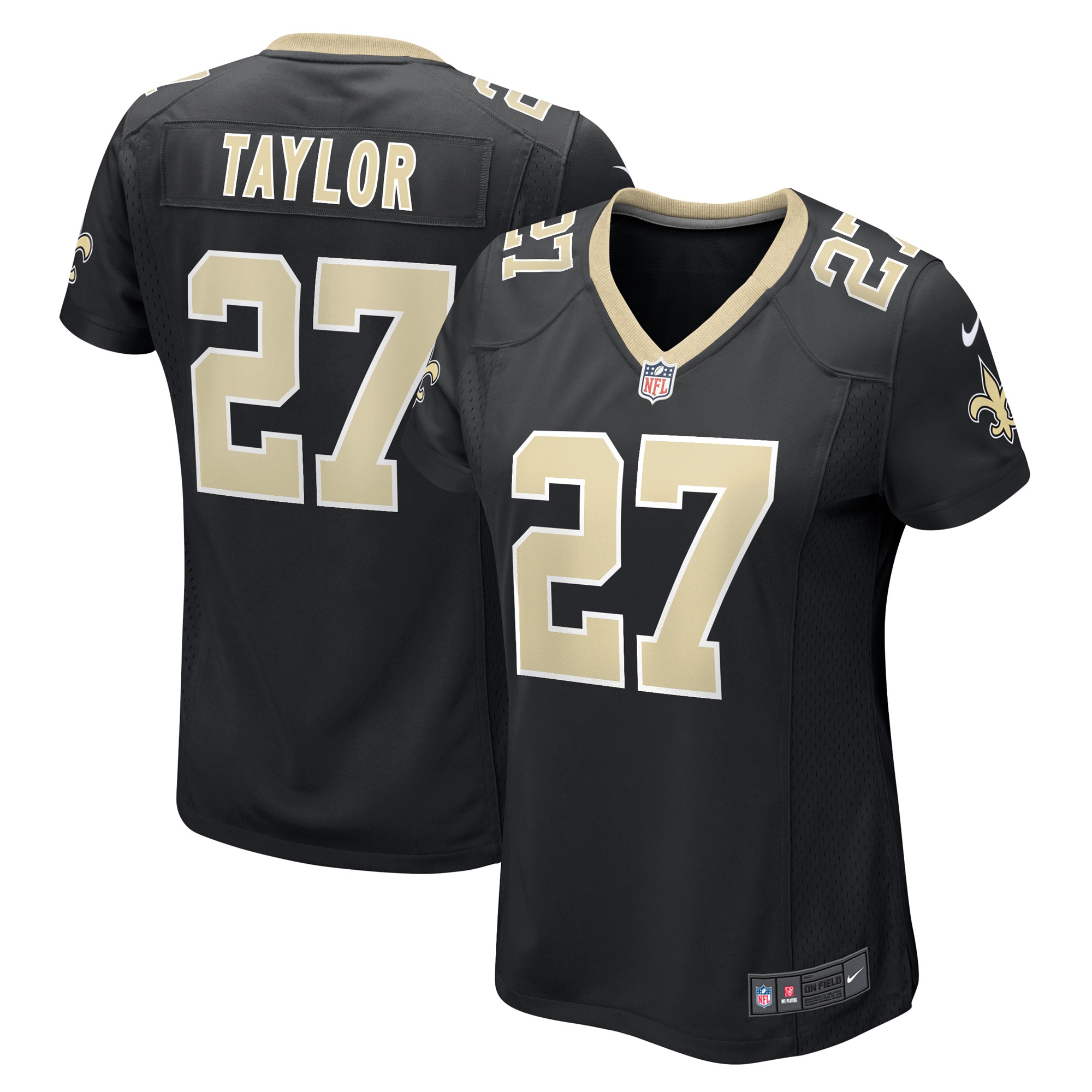 Women’s New Orleans Saints Alontae Taylor Black Game Player Jersey