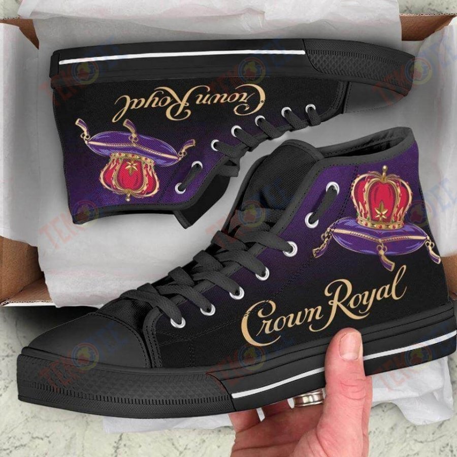 Mens Womens Crown Royal High Top Shoes 3D Printable TMT455