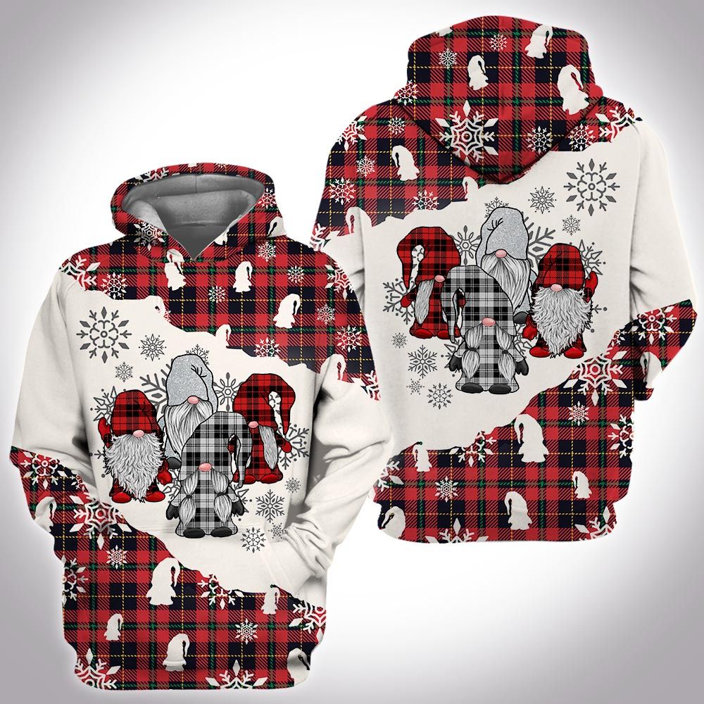 Gnomes Red Christmas Hoodie 3D All Over Print Xmas Pattern Hoodie Christmas